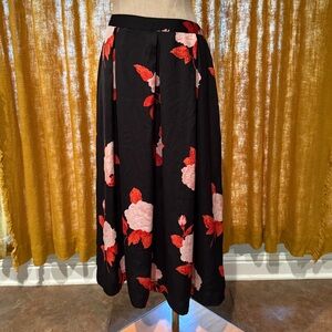 Floral Midi Skirt
